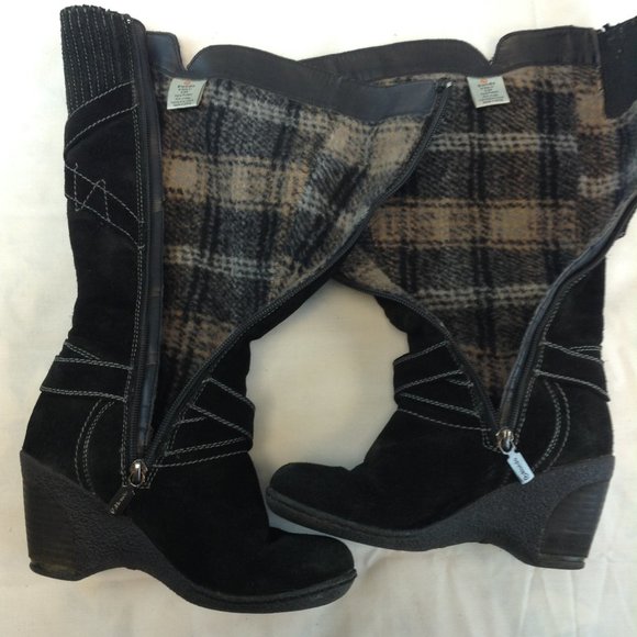 Blondo 'Leana' Black Suede Aqua Protect Knee High Boots - Picture 10 of 16